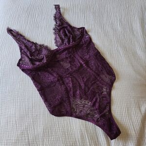 La SENZA Purple Lace Bodysuit